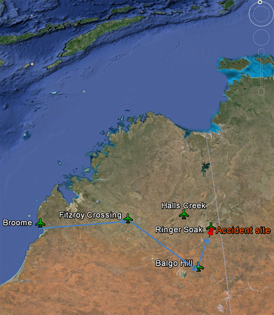 Figure 1: TWDflight route 